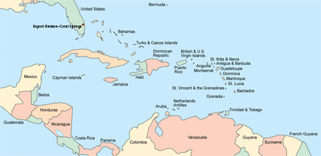 JELD-WEN Export Division map